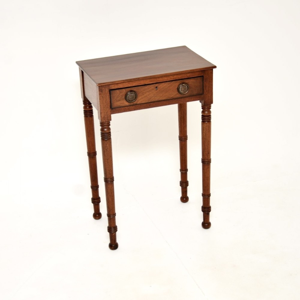 Antique Georgian Period Mahogany Side Table
