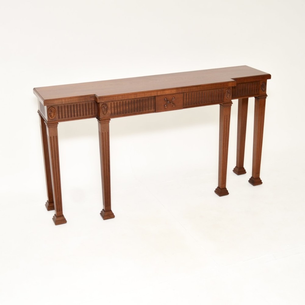 Large Antique Mahogany Console Table
