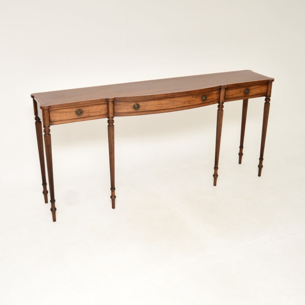 Antique Georgian Style Inlaid Mahogany Console Table
