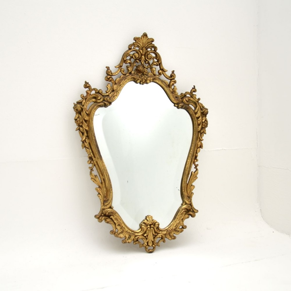 Antique French Gilt Bronze Mirror
