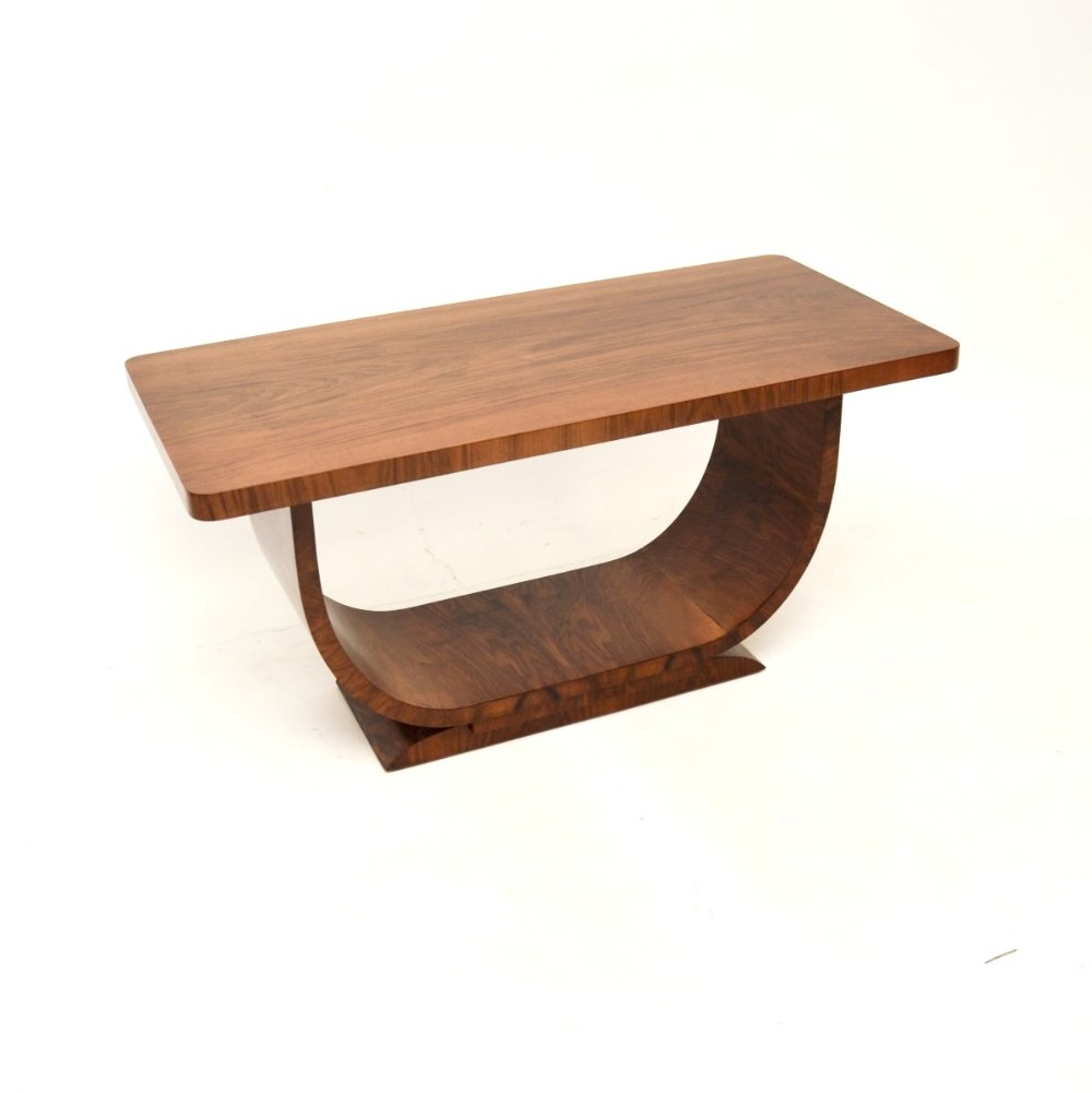 Art Deco Figured Walnut Coffee Table
