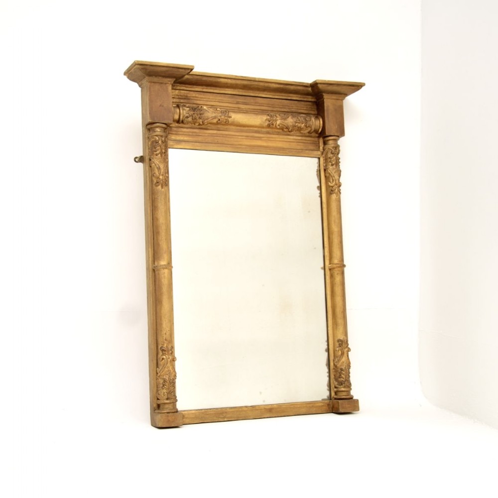 Antique Regency Period Gilt Wood Mirror

