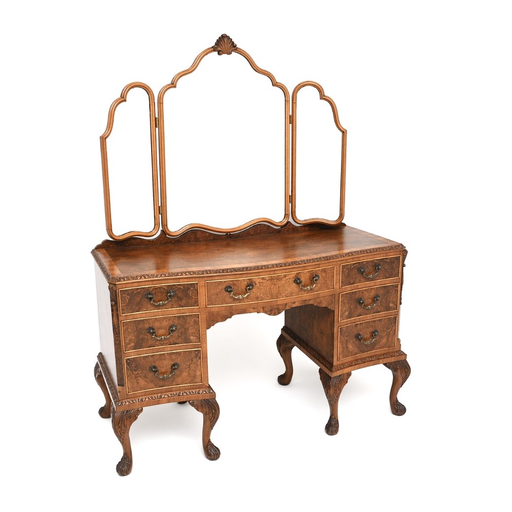 Antique Burr Walnut Dressing Table
