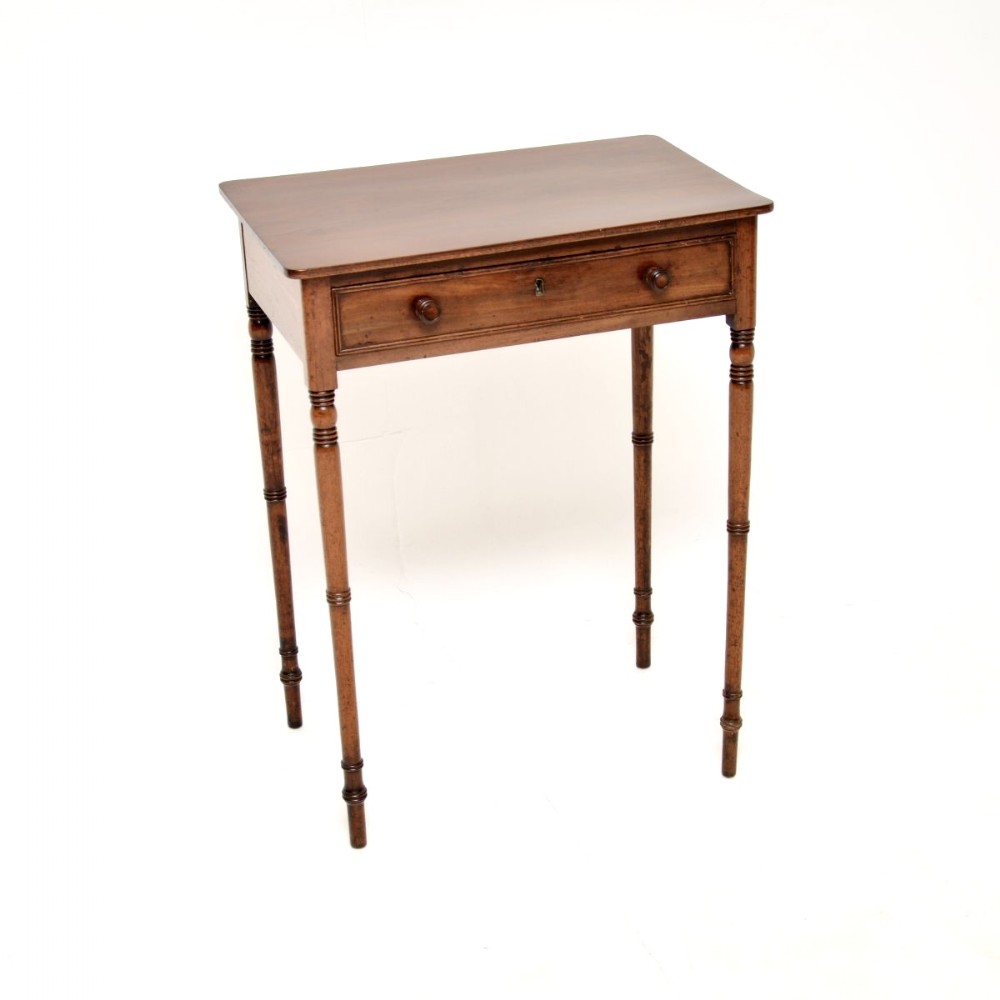 Antique Georgian Period Mahogany Side Table
