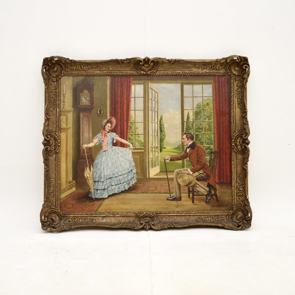 Antique Oil Painting on Canvass by Alfred Lyndon Grace
