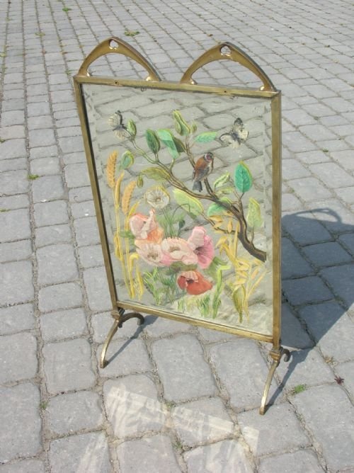 Antique Brass Firescreen