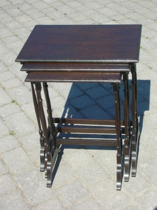 Antique Oak Nest of Tables