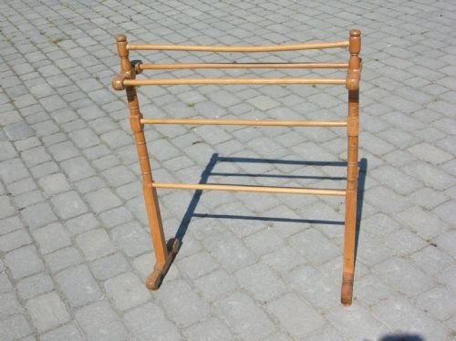 Antique Victorian Pine Towel Rail