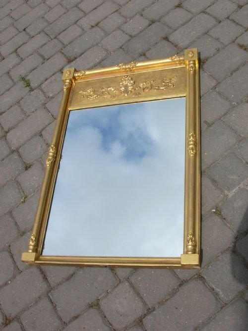 Antique Georgian Gilded Pier Mirror