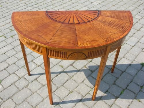 Antique 18th Century Demi-lune Console Table