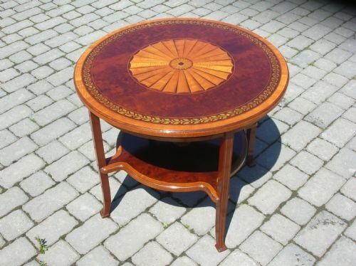 Antique Mahogany Low Inlaid Centre Table