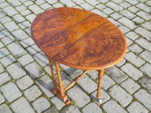 Antique Victorian Baby Walnut Sutherland Table