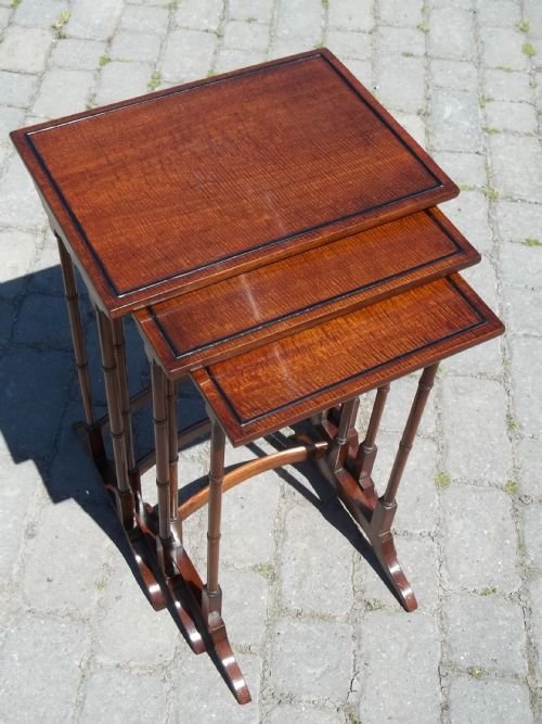 Antique Nest 3 Mahogany Tables