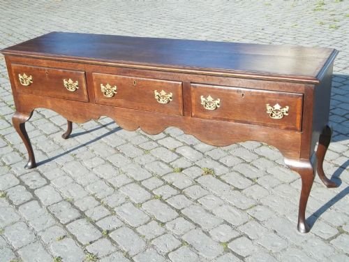 Antique Georgian Oak Dresser Base