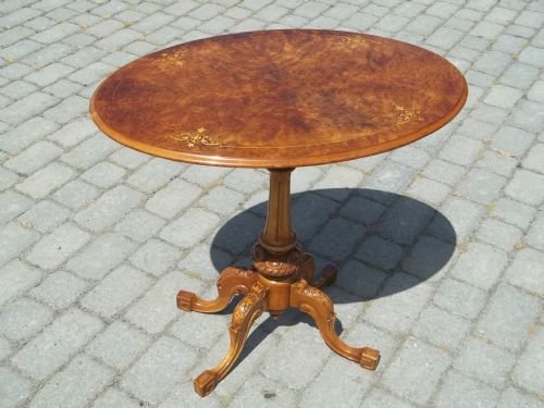 Antique Walnut Lamp Table
