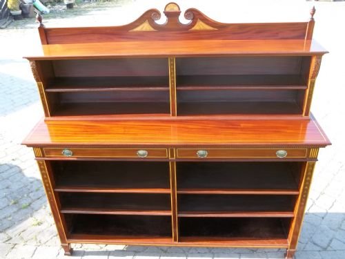 A Superb Antique Gillows Mahogany Bookcase
