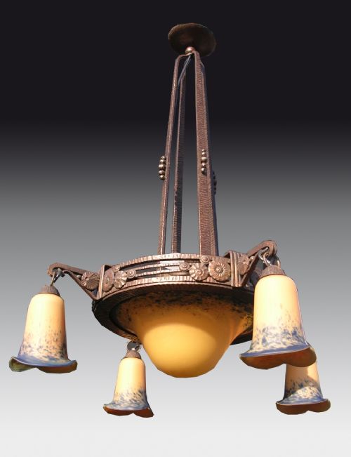 Antique Muller Freres Light