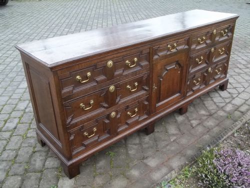 Antique Georgian Oak Dresser Base