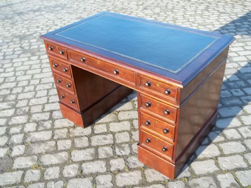 Antique Mahogany Pedestal Desk