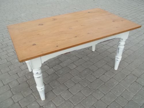 Antique Painted Pine Farmhouse Table