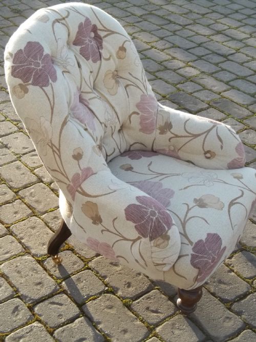 Antique Upholstered Nursing Chair
