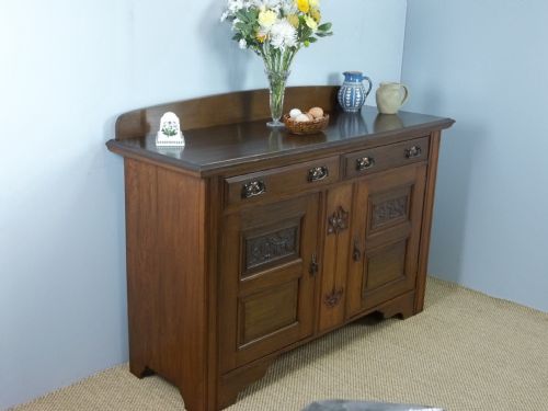 Art Nouveau Oak Sideboard. C.1900.