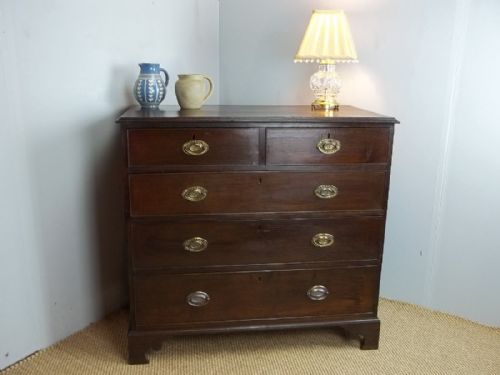 Antique Georgian 18th Century Welsh Oak Small Chest of Drawers