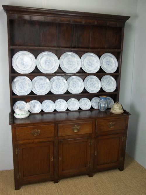 Antique Small 18th Century Georgian Welsh Oak Dresser. C1760.