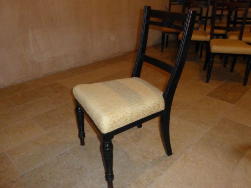 ANTIQUE STAMPED SHOOLBRED SET OF TEN 19TH CENTURY CUBAN MAHOGANY UPHOLSTERED 10 DINING CHAIRS BY JAMES SHOOLBRED LONDON - ADDITIONAL PHOTO 8
