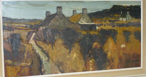 LARGE OIL PAINTING BY DONALD MCINTYRE CIRCA 1965 MCINTYRE