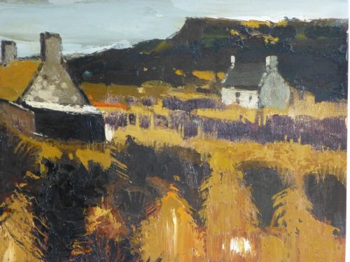 LARGE OIL PAINTING BY DONALD MCINTYRE CIRCA 1965 MCINTYRE - ADDITIONAL PHOTO 1