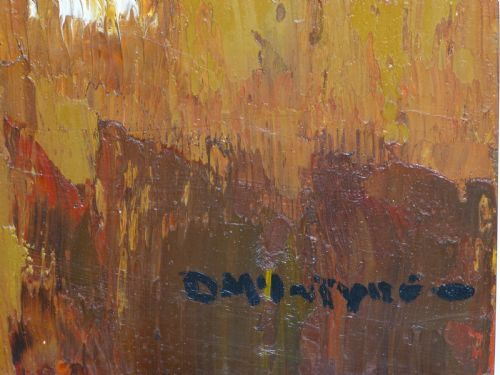 LARGE OIL PAINTING BY DONALD MCINTYRE CIRCA 1965 MCINTYRE - ADDITIONAL PHOTO 4