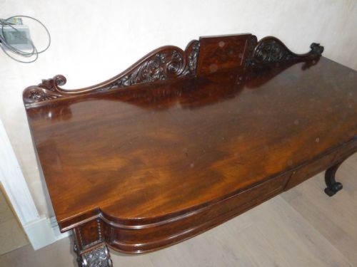 STUNNING QUALITY LARGE REGENCY MAHOGANY SERVING TABLE SIDEBOARD SIDE BOARD ATTRIBUTED TO GEORGE SMITH C1820 - ADDITIONAL PHOTO 8