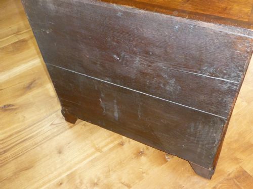 FABULOUS QUALITY GEORGIAN CHIPPENDALE PERIOD OAK AND WALNUT SMALL KNEEHOLE PEDESTAL WRITING DESK - ADDITIONAL PHOTO 9