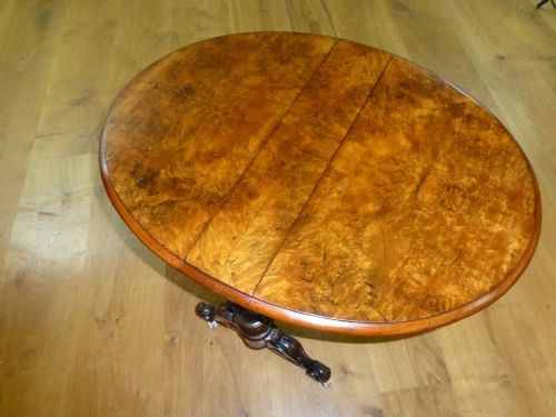 BURR WALNUT SMALL BABY SUTHERLAND LOW COFFEE TABLE C1860 - ADDITIONAL PHOTO 3