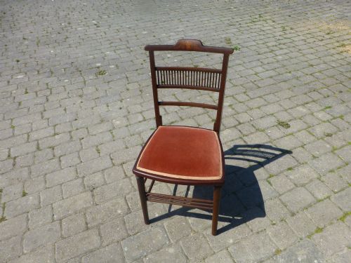 SET OF FOUR INLAID EDWARDIAN DINING CHAIRS - ADDITIONAL PHOTO 2