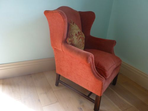 Georgian Wing Back Armchair Wingback Chair