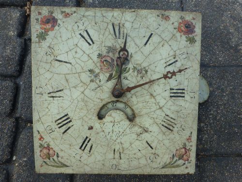 Rare Late 18th Century 11" Dial Clock Face and Movement