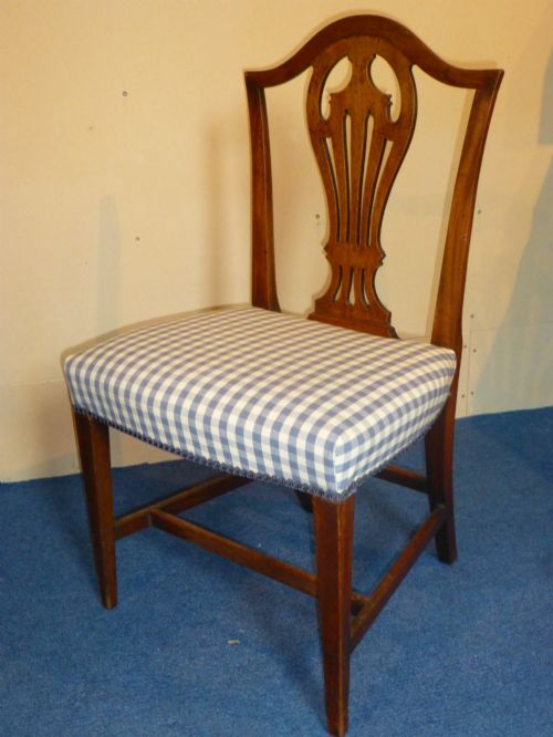 Chippendale 18th Century Georgian Fruitwood Desk Side Bedroom Hall Chair