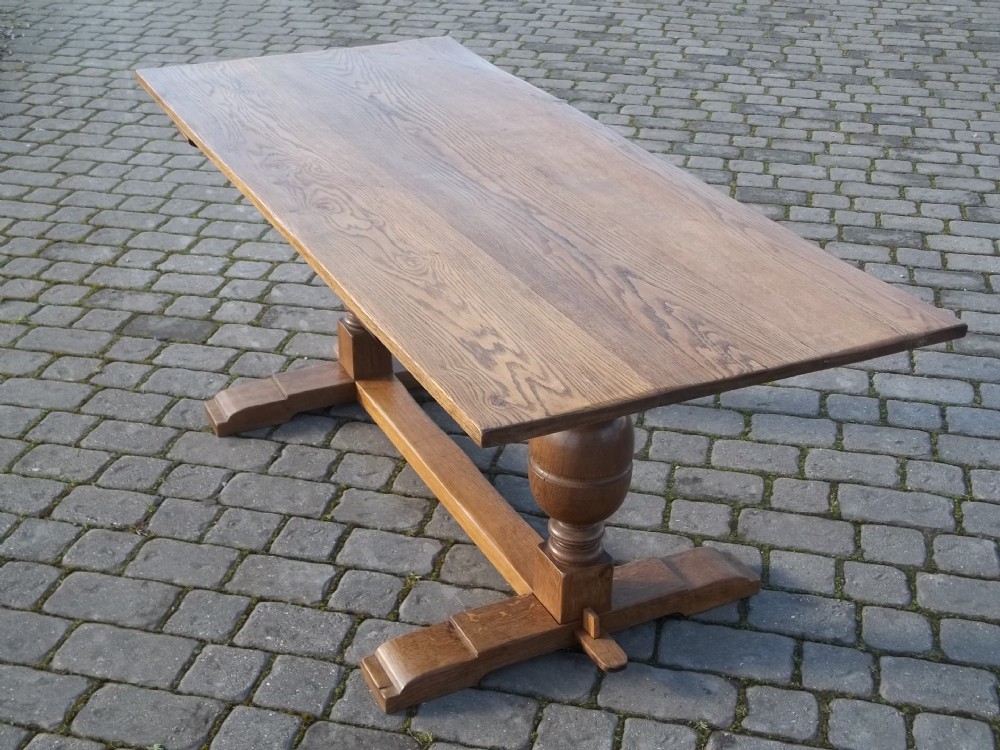 Antique oak refectory table