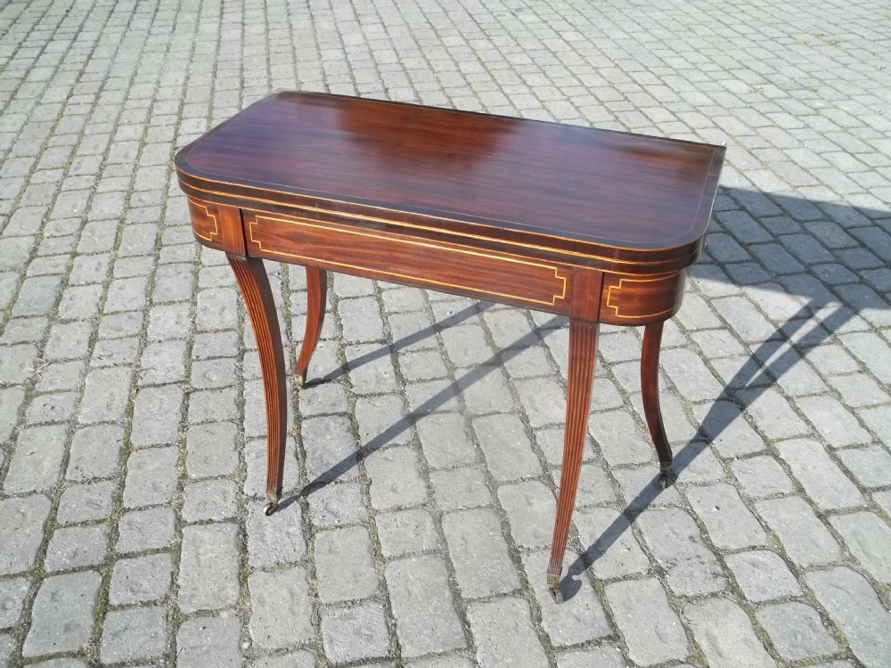 Antique regency mahogany tea card supper breakfast hall side sofa lamp table