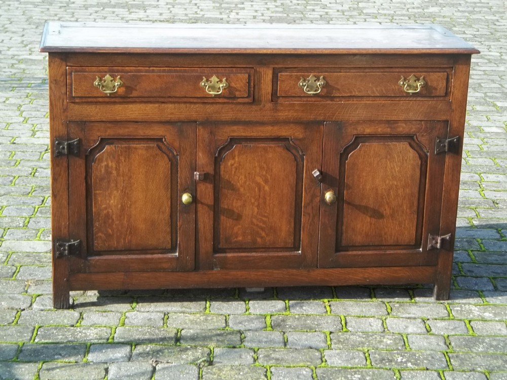 Antique small oak dresser base Georgian 19th/18th century sideboard