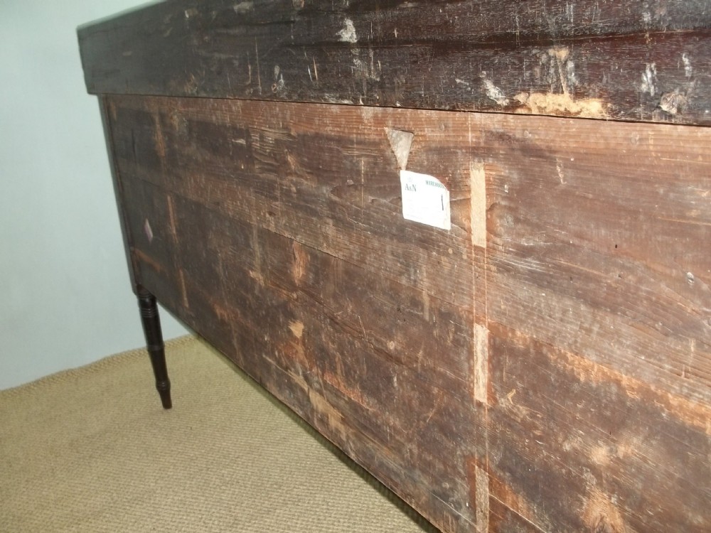 Antique Irish Regency breakfront mahogany serving  sideboard table View IX