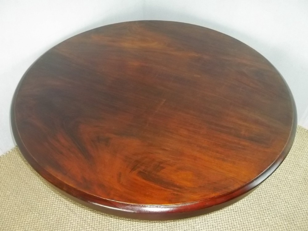 antique 19th century circular round coffee table. C.1860 View II