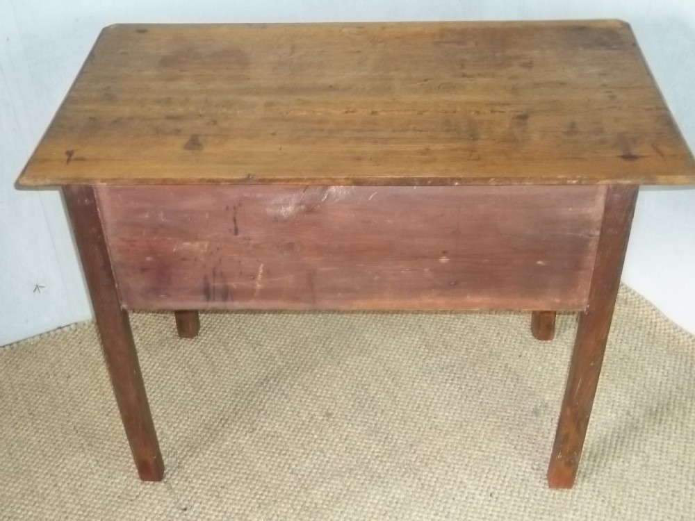 18th century Georgian oak lowboy dressing hall side lamp table View VI