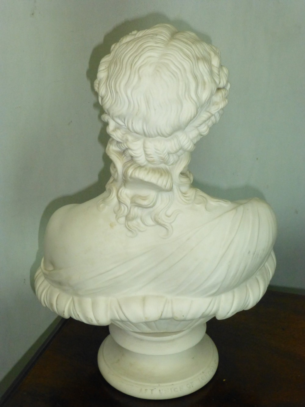 19th century Copeland parian bust after C. Delpech of Clytie the Water Nymph. View VIII