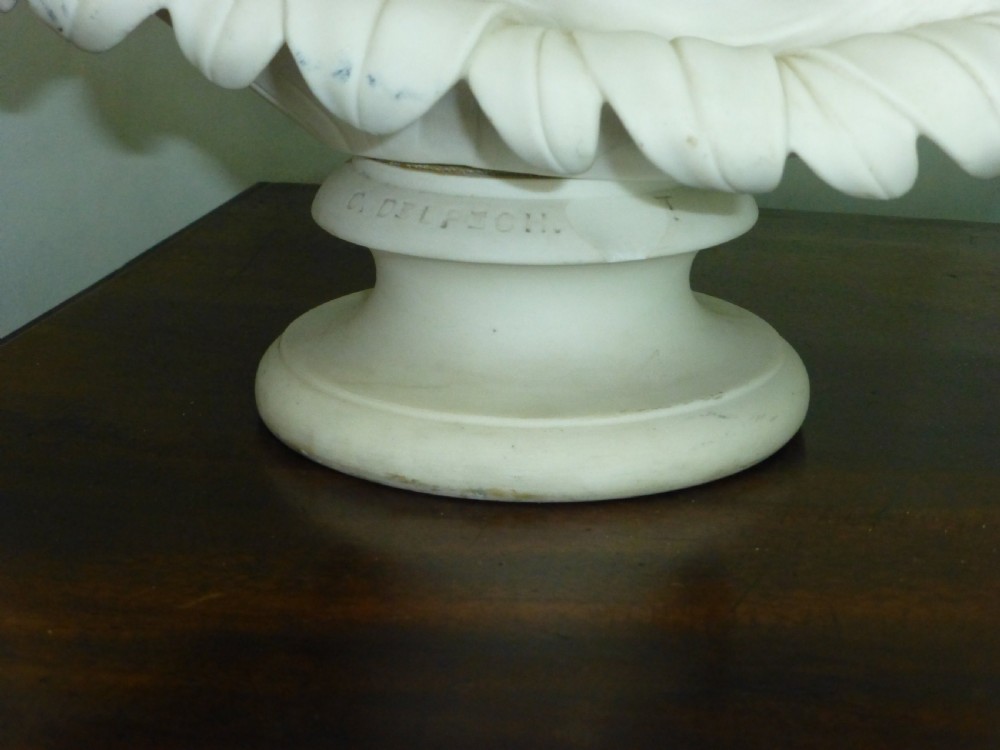 19th century Copeland parian bust after C. Delpech of Clytie the Water Nymph. View IX