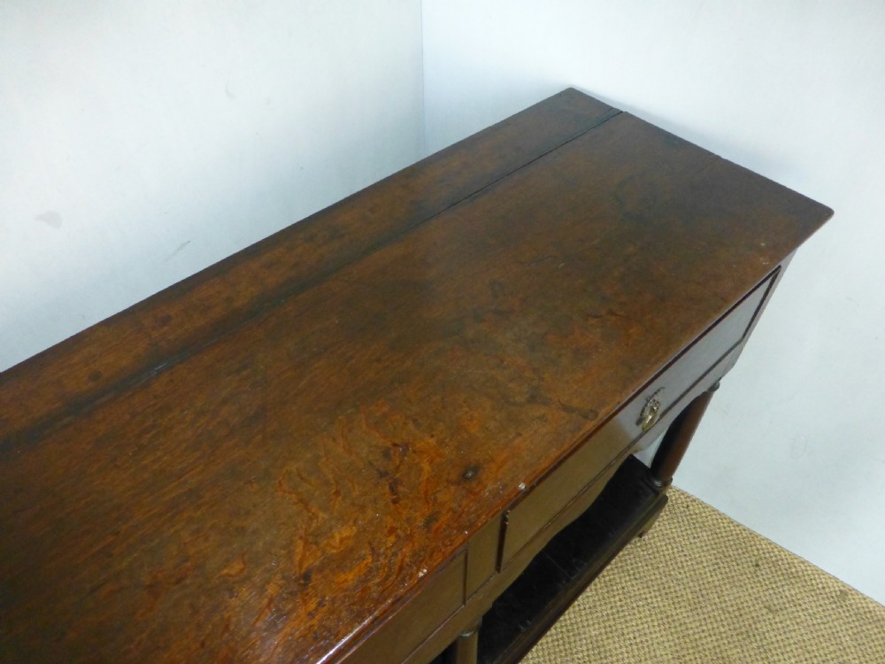 Welsh oak narrow 18th century Georgian pot board open dresser base View VIII