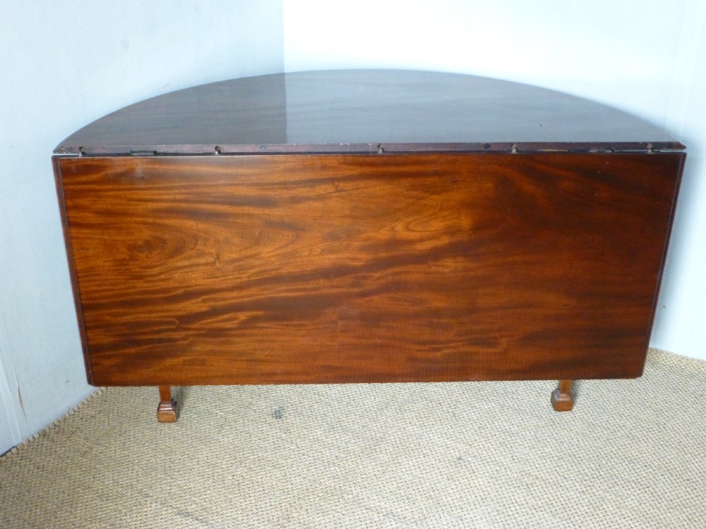 Georgian 8' 10 seat extending dining table or pair of Adam design demi lune 18th century mahogany console tables View XII