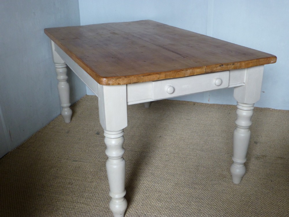 pine scrub top farmhouse kitchen table